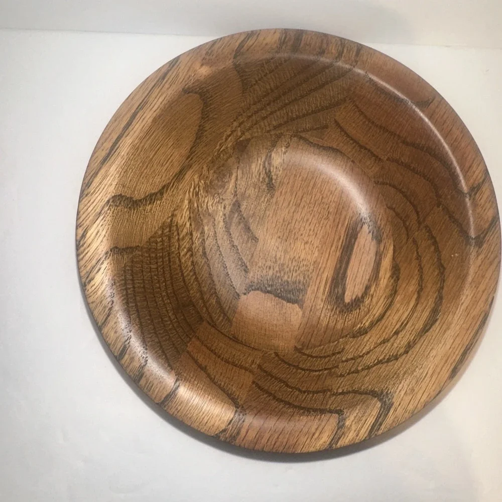 Quality Heirloom Rustic Oak Wooden Salad Bowls Set of  4 VTG in Lebanon MO